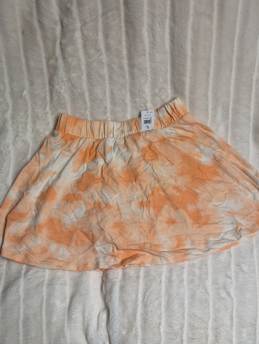 GAP Orange and White Tie-Dye Circle Skirt